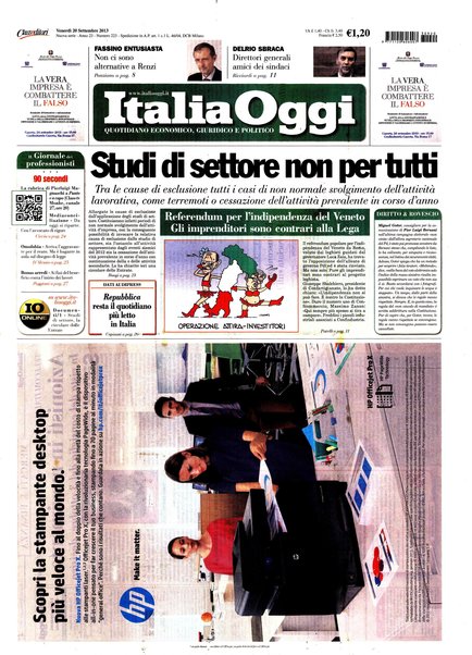 Italia oggi : quotidiano di economia finanza e politica